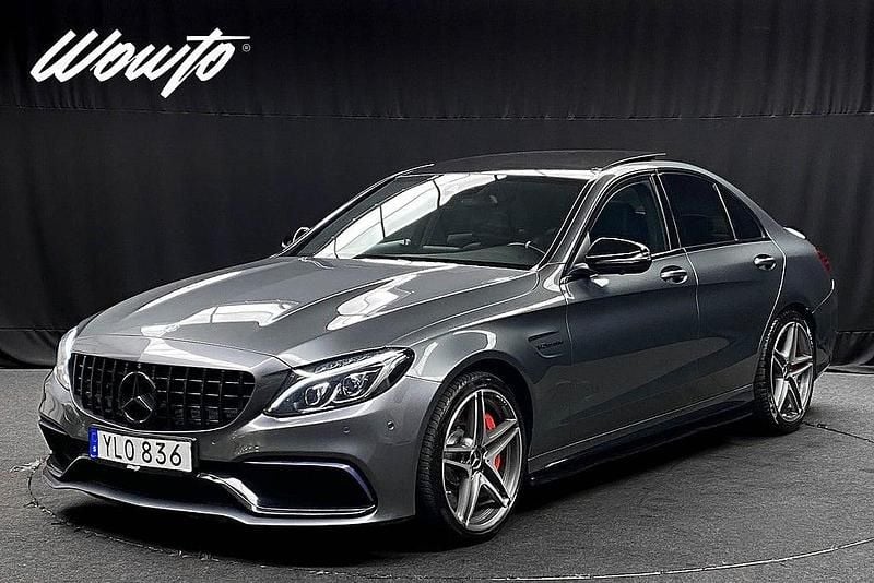 Begagnad Mercedes C63S AMG AMG 600 HK (441 kW) 2017 Grå (selenite grå metallic) Sedan