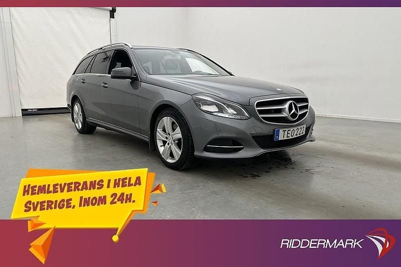 Grå Begagnad 2016 Mercedes E220 Avantgarde Kombi | 209 800 kr (Superpris) - Bild 1/3