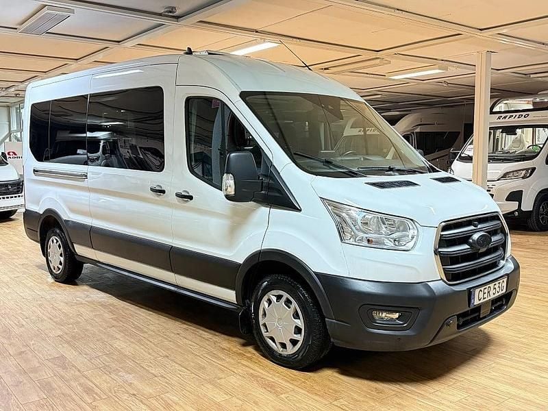 Vit Begagnad 2021 Ford Transit Kombi | 398 000 kr (Lite dyr) - Bild 1/4