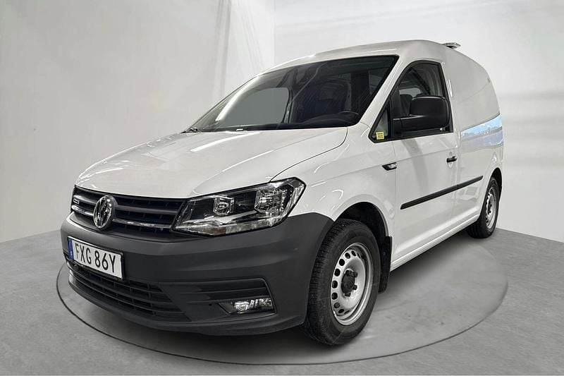 Vit Begagnad 2020 VW Caddy Minibuss | 159 000 kr - Bild 1/4
