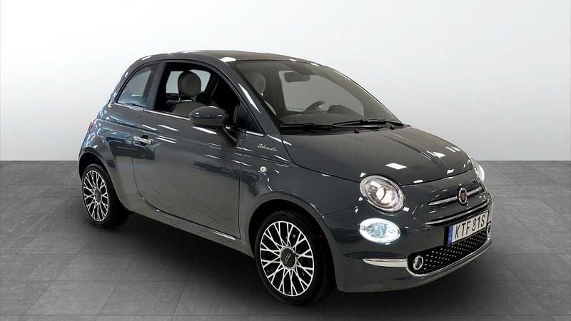 Grå (grey) Begagnad 2022 Fiat 500 Dolcevita Halvkombi | 129 900 kr (Marknadspris) - Bild 1/4
