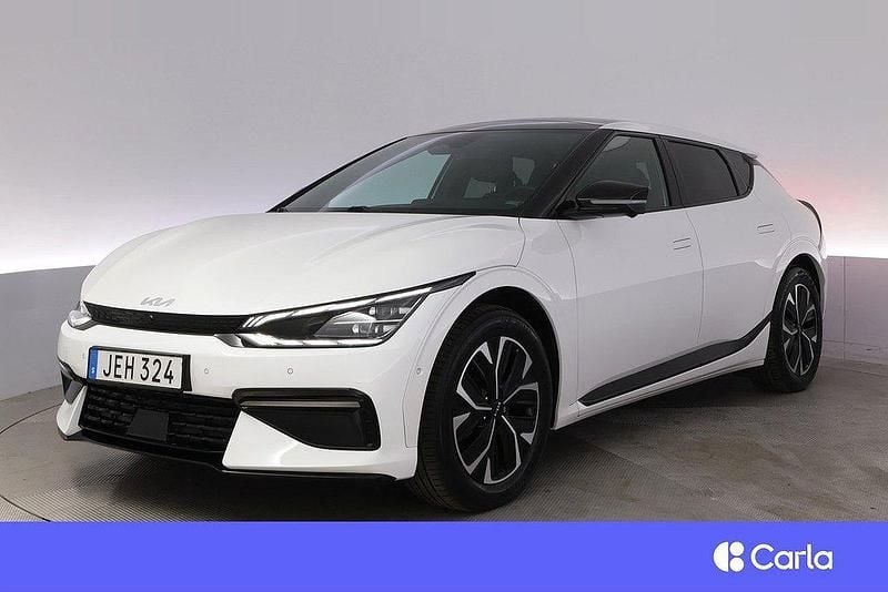 Vit Begagnad 2022 Kia EV6 3 SUV | 374 900 kr - Bild 1/4
