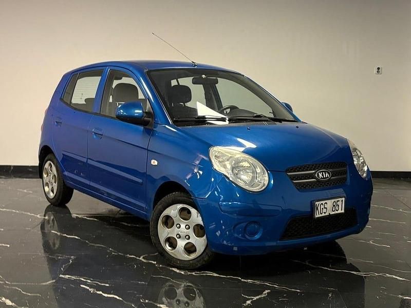 Begagnad Kia Picanto Comfort 65 HK (47 kW) 2009 Blå Halvkombi