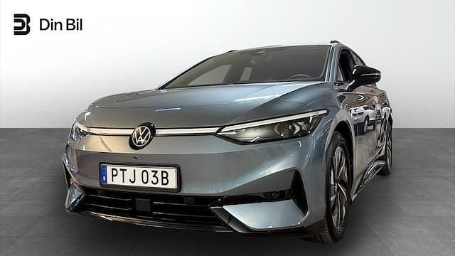 Ljusblå (stonewashed blue metallic) Begagnad 2024 VW ID.7 Pro Sedan | 579 900 kr (Lite dyr) - Bild 1/4