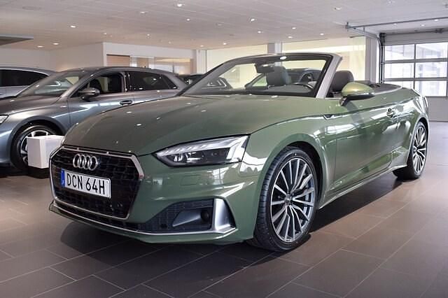 Grön Begagnad 2020 Audi A5 Cabriolet Advanced Plus Cab | 349 000 kr (Dyr) - Bild 1/4