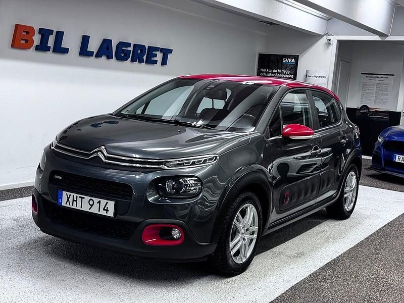 Svart Begagnad 2017 Citroën C3 Halvkombi | 49 900 kr (Marknadspris) - Bild 1/4