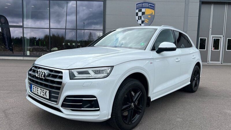 Vit Begagnad 2019 Audi Q5 S-Line SUV | 299 900 kr (Marknadspris) - Bild 1/4