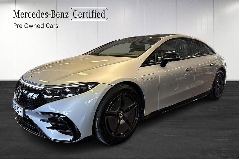 Silver Begagnad 2023 Mercedes EQS580 AMG Halvkombi | 839 000 kr - Bild 1/4