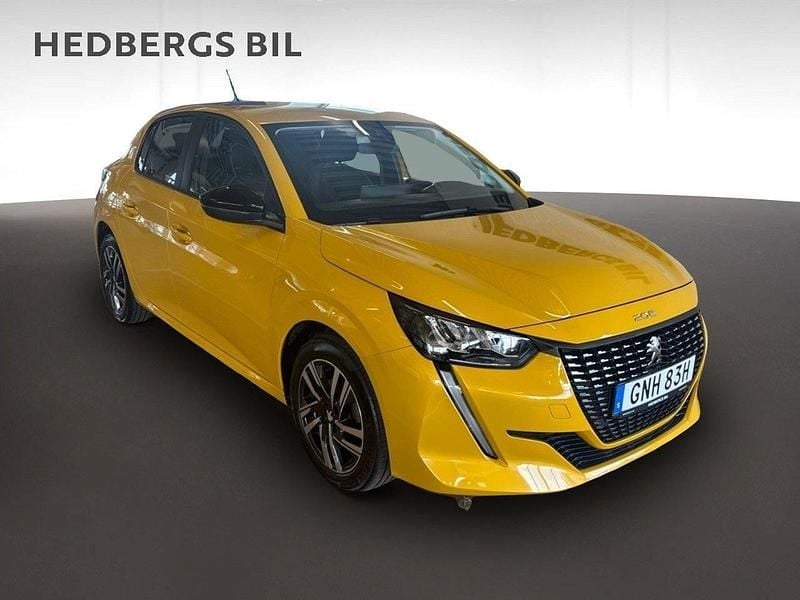 Gul Begagnad 2022 Peugeot 208 Active Halvkombi | 189 900 kr (Lite dyr) - Bild 1/4