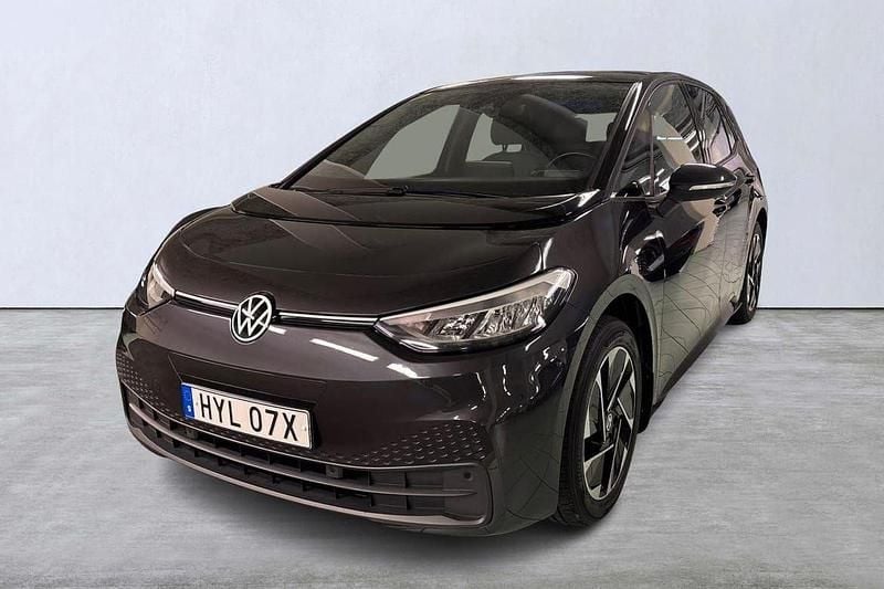 Mörkgrå (grå) Begagnad 2021 VW ID.3 Pro Performance Halvkombi | 189 000 kr (Bra pris) - Bild 1/4