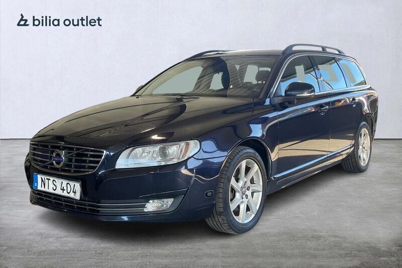 Mörkblå (mblå) Begagnad 2015 Volvo V70 Momentum Kombi | 114 900 kr (Bra pris) - Bild 1/3