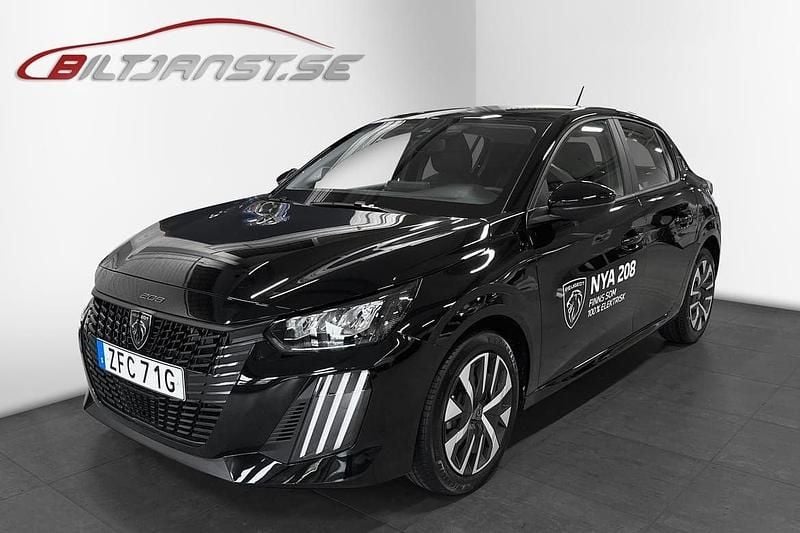 Svart Begagnad 2024 Peugeot 208 Halvkombi | 174 900 kr (Bra pris) - Bild 1/4