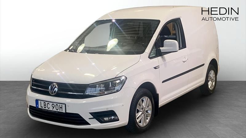 Vit (white) Begagnad 2019 VW Caddy Minibuss | 164 900 kr (Lite dyr) - Bild 1/4
