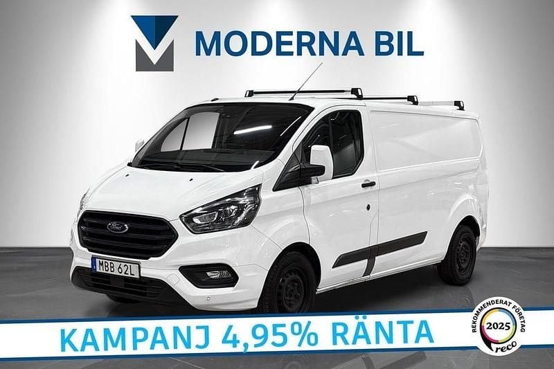 Vit Begagnad 2019 Ford Transit Custom Van | 134 700 kr (Superpris) - Bild 1/4