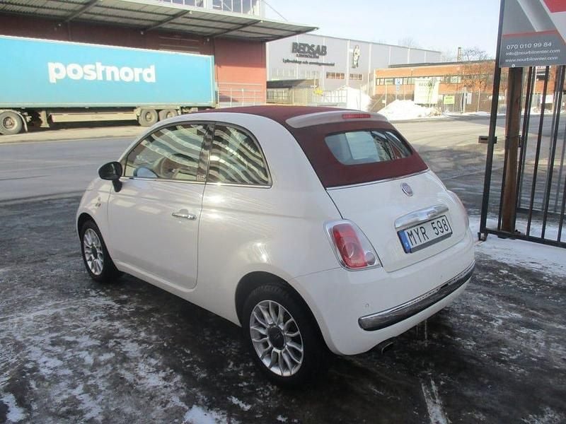 Begagnad Fiat 500C Lounge 69 HK (50 kW) 2012 Vit Cab