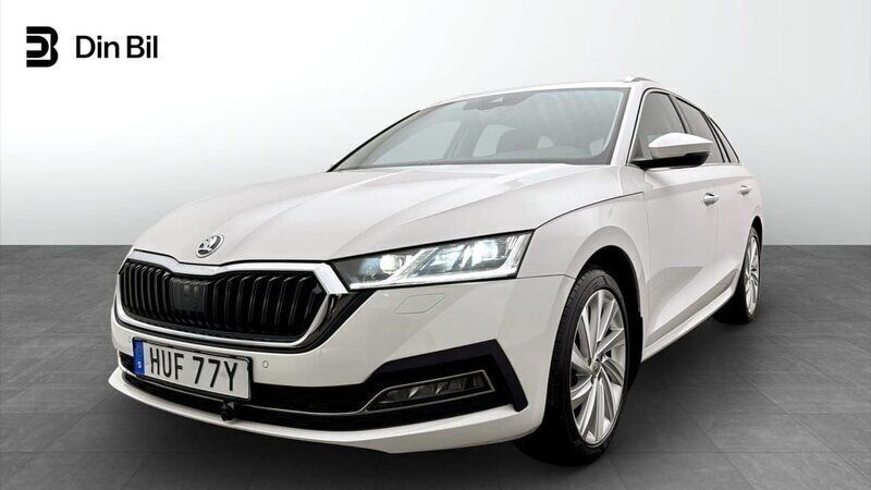 Vit Begagnad 2022 Skoda Octavia Business Line Kombi | 309 500 kr (Bra pris) - Bild 1/4