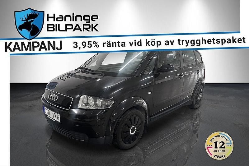 Svart Begagnad 2002 Audi A2 Halvkombi | 34 995 kr (Marknadspris) - Bild 1/2