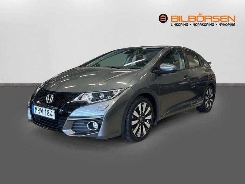 Begagnad Honda Civic Elegance 141 HK (103 kW) 2015 Mgrå Halvkombi