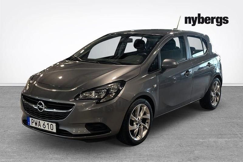 Grå Begagnad 2018 Opel Corsa Enjoy Halvkombi | 109 000 kr (Marknadspris) - Bild 1/4