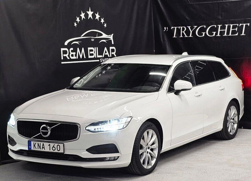Vit Begagnad 2018 Volvo V90 Kombi | 179 800 kr (Marknadspris) - Bild 1/4