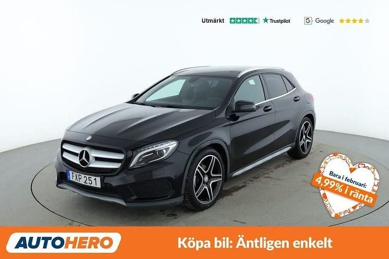 Svart Begagnad 2015 Mercedes GLA200 AMG line SUV | 171 000 kr (Marknadspris) - Bild 1/4
