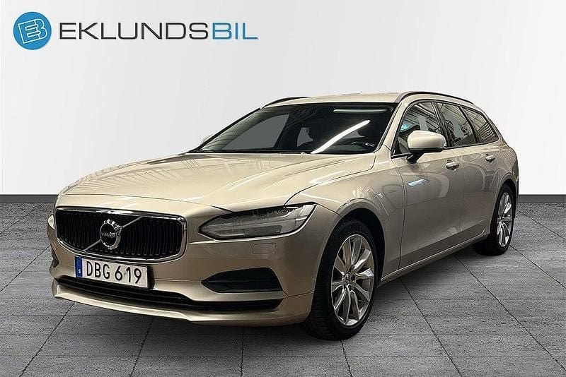 Ljusbrun (brun) Begagnad 2018 Volvo V90 Kinetic Kombi | 239 900 kr (Bra pris) - Bild 1/4