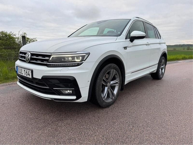 Vit Begagnad 2019 VW Tiguan GT SUV | 269 900 kr (Bra pris) - Bild 1/4