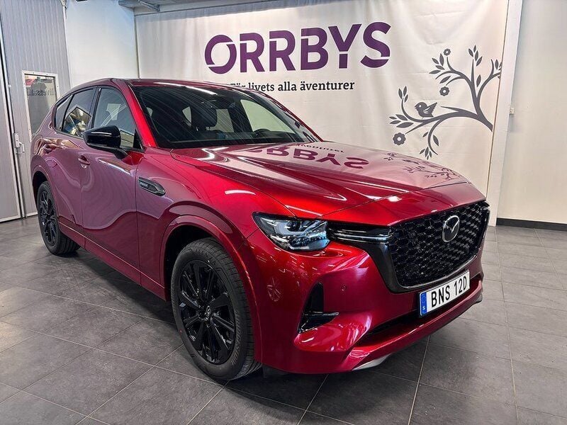 Röd Ny 2024 Mazda CX-60 Homura-Line SUV | 614 500 kr (Marknadspris) - Bild 1/4