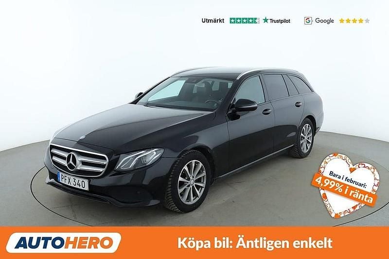 Svart Begagnad 2017 Mercedes E220 Avantgarde Kombi | 212 000 kr (Bra pris) - Bild 1/4
