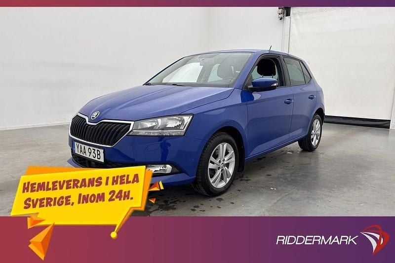 Blå Begagnad 2020 Skoda Fabia Halvkombi | 164 900 kr (Marknadspris) - Bild 1/3