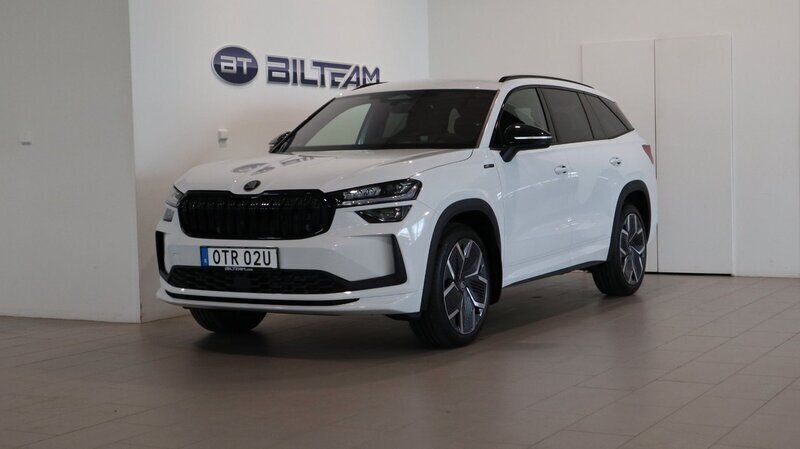 Vit Ny 2025 Skoda Kodiaq SportLine SUV | 570 700 kr - Bild 1/4