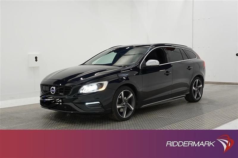 Svart Begagnad 2014 Volvo V60 R-Design Kombi | 120 000 kr (Marknadspris) - Bild 1/4
