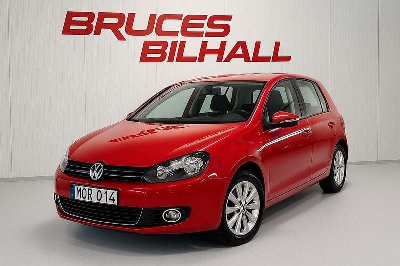 Röd Begagnad 2009 VW Golf VI Halvkombi | 73 900 kr (Lite dyr) - Bild 1/4