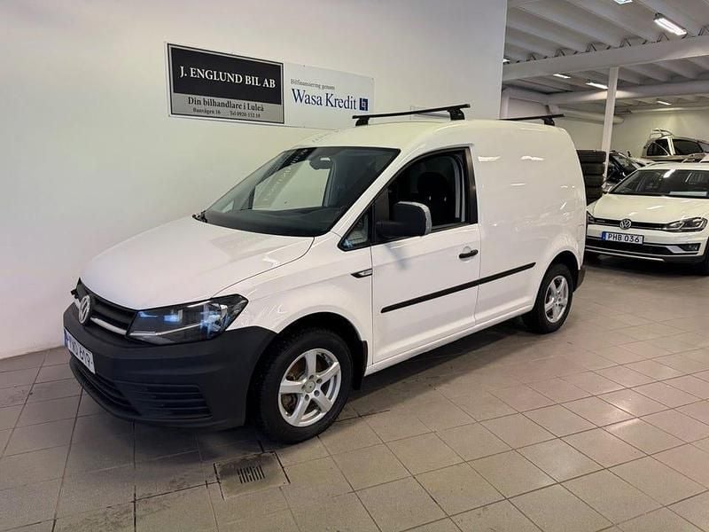 Vit Begagnad 2018 VW Caddy Minibuss | 89 900 kr (Bra pris) - Bild 1/4