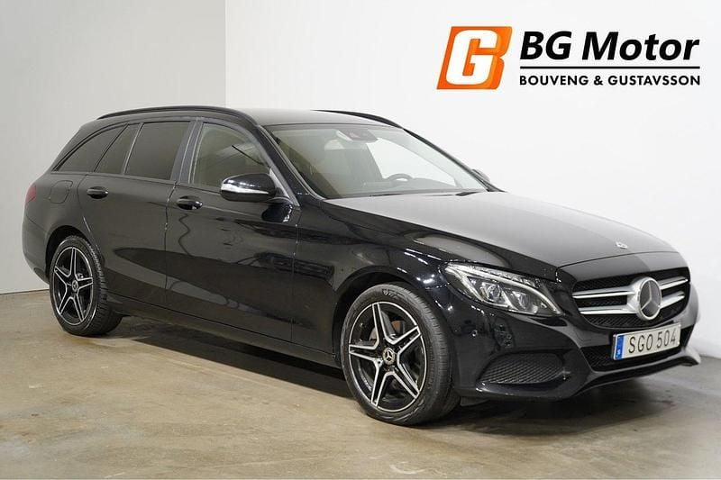 Svart Begagnad 2015 Mercedes C220 Kombi | 169 900 kr (Marknadspris) - Bild 1/4
