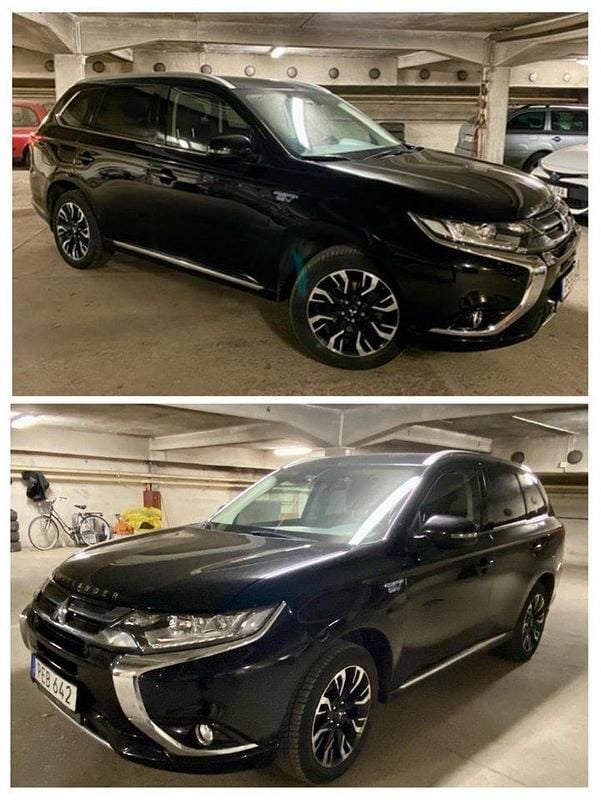 Svart Begagnad 2017 Mitsubishi Outlander P-HEV Comfort Edition SUV | 135 000 kr (Marknadspris) - Bild 1/4