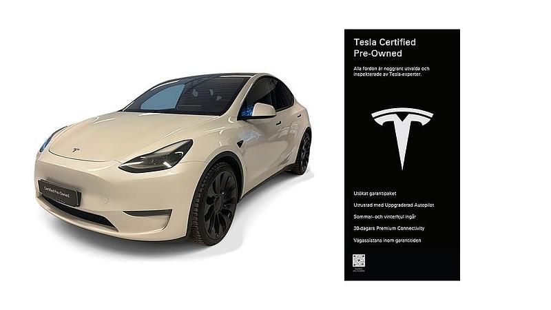 Begagnad Tesla Model Y Performance 392 kW (534 HK) 2022 Vit SUV