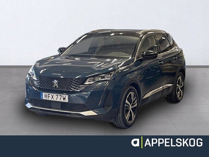Blå Begagnad 2022 Peugeot 3008 GT SUV | 299 900 kr (Dyr) - Bild 1/4