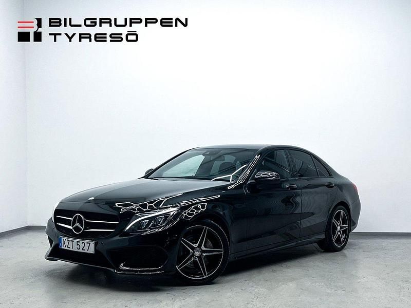 Svart Begagnad 2016 Mercedes C220 AMG line Sedan | 229 900 kr (Marknadspris) - Bild 1/4