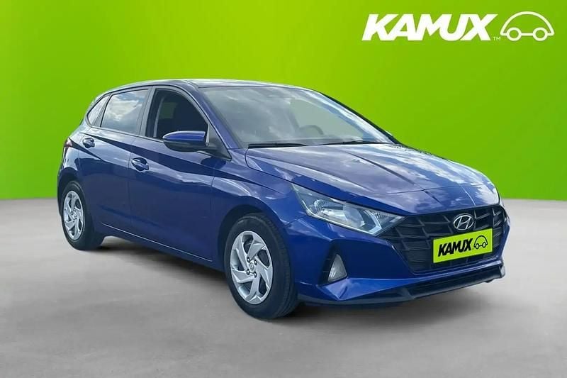Blå Begagnad 2022 Hyundai i20 Halvkombi | 158 700 kr (Marknadspris) - Bild 1/4
