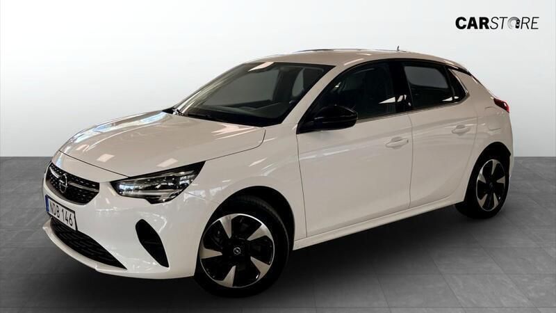 Vit (white) Begagnad 2021 Opel Corsa-e Dynamic Halvkombi | 169 900 kr (Marknadspris) - Bild 1/4