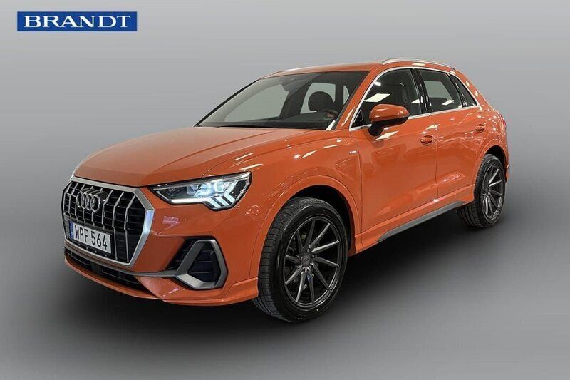Orange Begagnad 2019 Audi Q3 S-Line SUV | 289 000 kr (Lite dyr) - Bild 1/4