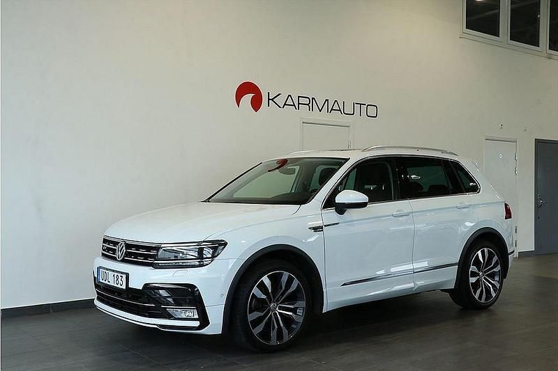 Vit Begagnad 2016 VW Tiguan R-line SUV | 209 900 kr (Lite dyr) - Bild 1/4