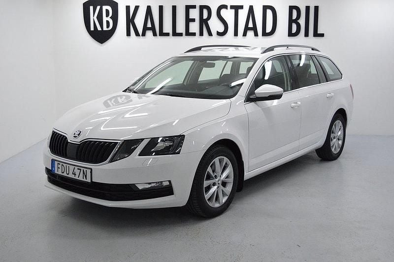 Vit Begagnad 2019 Skoda Octavia G-TEC Kombi | 189 900 kr (Dyr) - Bild 1/4