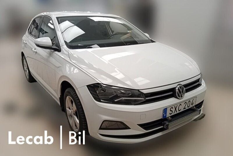 Vit (pure white) Begagnad 2018 VW Polo Halvkombi | 124 500 kr (Marknadspris) - Bild 1/1