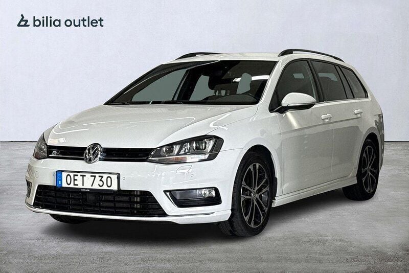 Vit Begagnad 2016 VW Golf VII R-line Kombi | 169 900 kr (Marknadspris) - Bild 1/3