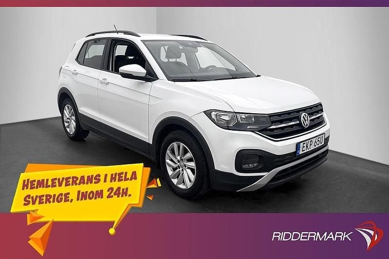Vit Begagnad 2020 VW T-Cross SUV | 144 900 kr (Marknadspris) - Bild 1/3
