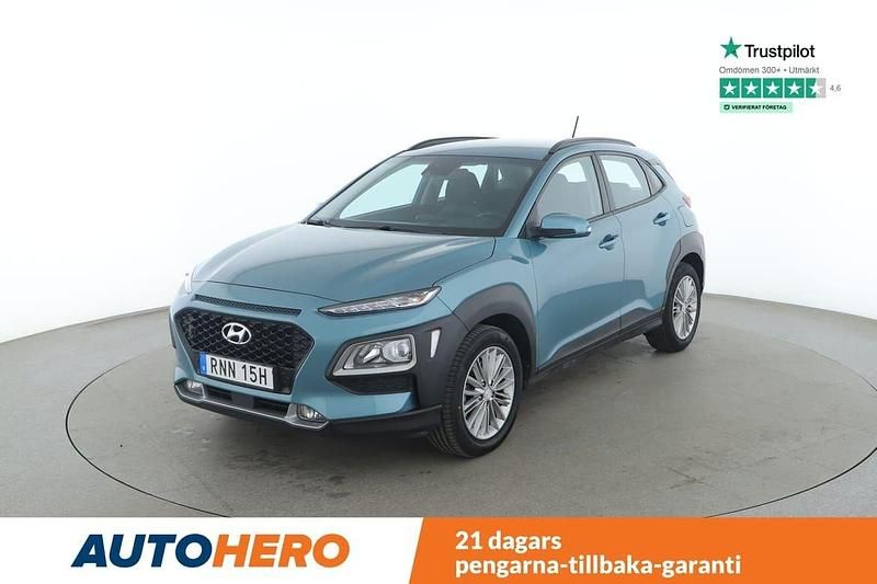 Ljusgrön (grön) Begagnad 2019 Hyundai Kona Style SUV | 202 000 kr (Marknadspris) - Bild 1/4