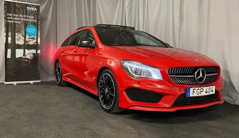 Röd Begagnad 2015 Mercedes CLA220 Shooting Brake Sport Kombi | 199 900 kr - Bild 1/4