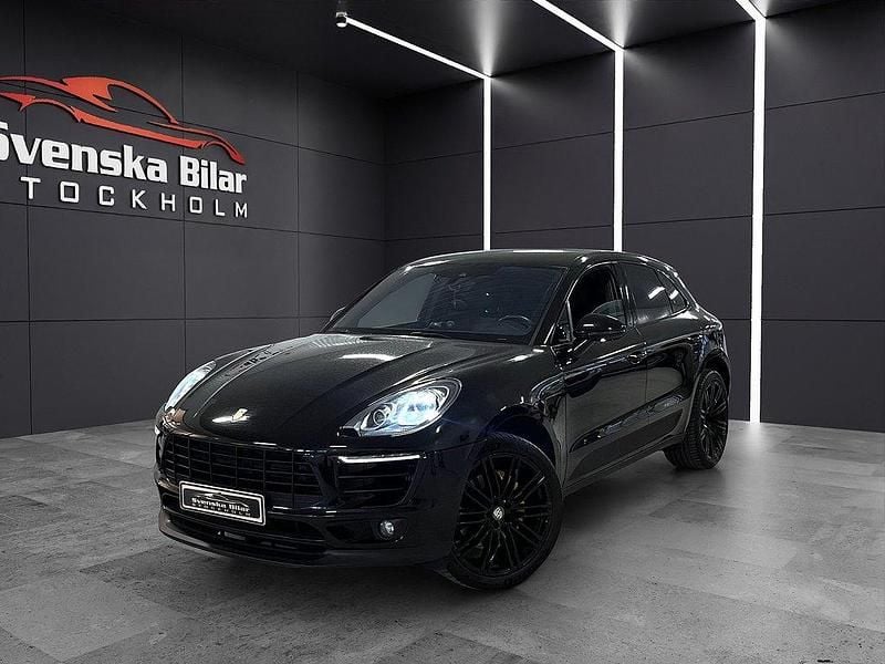 Svart Begagnad 2016 Porsche Macan S SUV | 349 900 kr - Bild 1/4